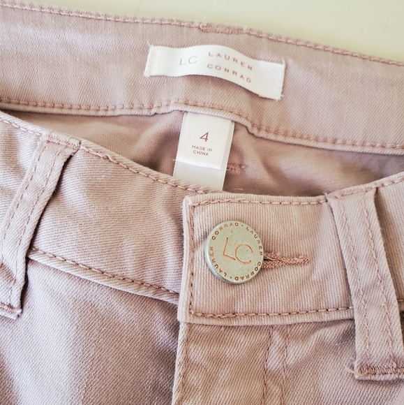 Lauren Conrad Blush Ankle Crop Skinny Twill Jeans - Picture 3 of 6